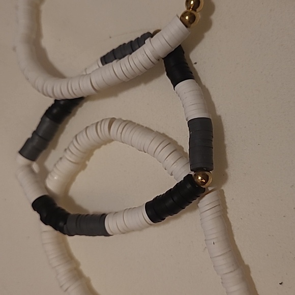 White and Brown Beaded Bracelet Bundle - Picture 3 of 4